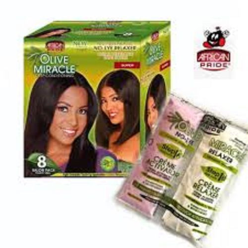 African Pride Olive Miracle No-Lye Relaxer Kit