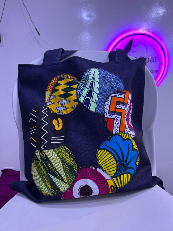 Tote bag patchwork de wax — MPAT Couture
