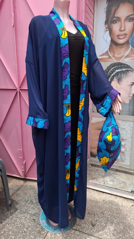 Kimono à parements wax — MPAT Couture