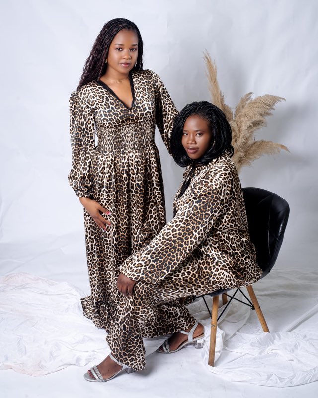 Robe longue léopard sur-mesure — MPAT Couture