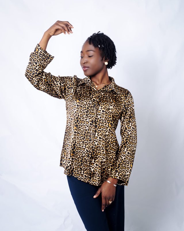 Chemise satin léopard — MPAT Couture