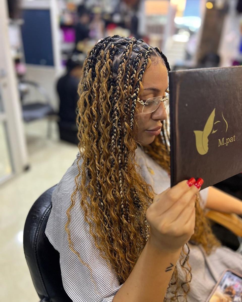 Bohemian Braids — M.PAT Coiffure Marrakech